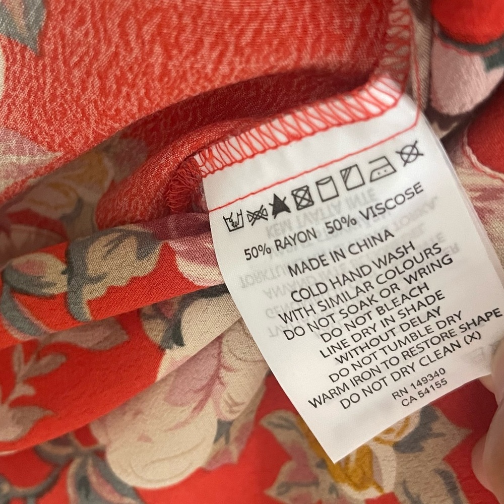 Rollas Delilah Floral Wrap Top In Rococo - Picture 10 of 10